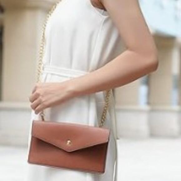 MKF Collection Pewter Crossbody Envelope Clutch Pouch Vegan Leather Crossbody - Picture 16 of 16